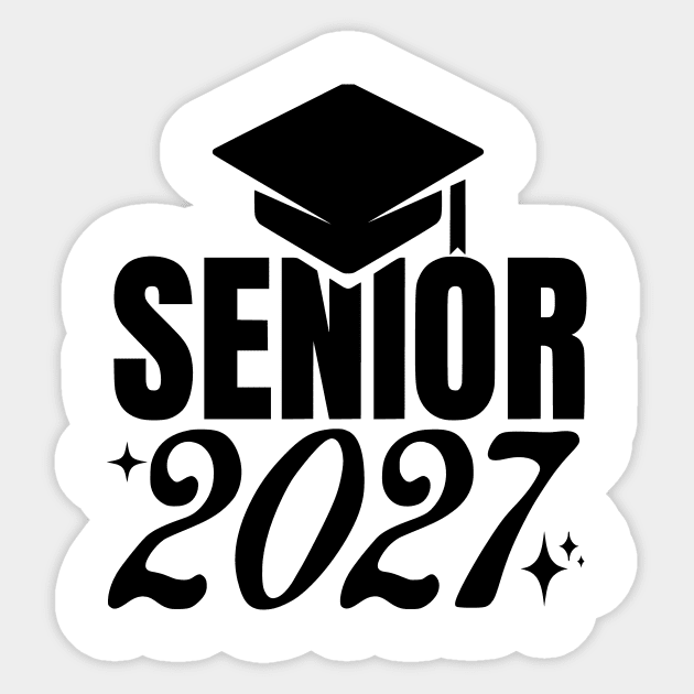 Senior-2027 Sticker by ArtistTee ⭐⭐⭐⭐⭐